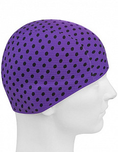 Шапочка для бассейна (плавания) женская Mad Wave Print Bubble purple