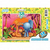 Пазл мягкий Десятое Королевство "38 попугаев" 12эл. 01394