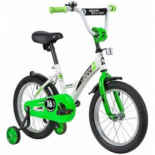 Велосипед Novatrack 16" Strike (2020) сталь white/green