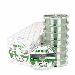Леска Akara Action Mossgreen 100 м grey/green