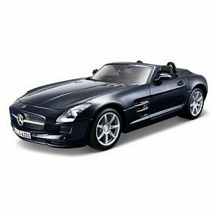 Масштабная модель автомобиля Maisto 1:24  Мерседес Бенц SLS AMG родстер сборная (39278) dark blue