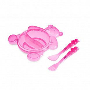 Детский обеденный набор Canpol babies 6м+ (2/422) pink