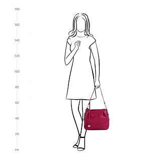 Женская сумка из кожи Pola 9030 dark pink