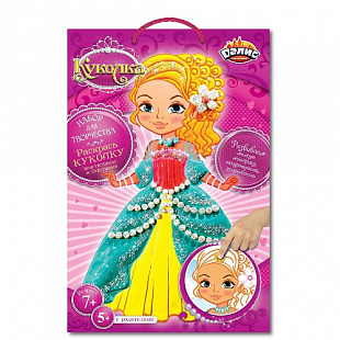 Раскраска из пластилина Dalis Кукла Велина МС-214