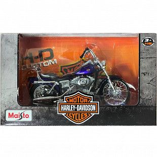 Мотоцикл Maisto 1:18 Harley Davidson 2001 FXDWG Dyna Wide Glide (31360) violet