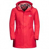 Куртка детская Jack Wolfskin Hidden Falls Jacket Girls tulip red