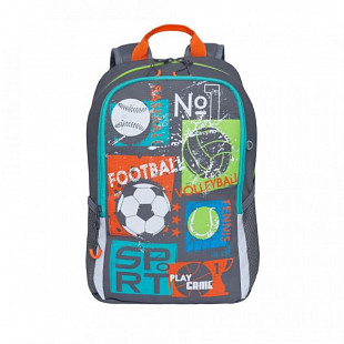 Рюкзак школьный GRIZZLY RB-960-1 /2 grey