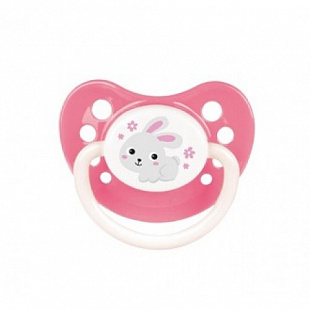 Пустышка Canpol babies Bunny&Company Латексная Анатомическая 0-6 мес. 23/274 pink