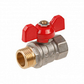 Кран шаровый Av Engineering 1/2" наружная - внутренняя, бабочка PN30 AVE141012