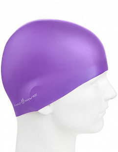 Шапочка для бассейна (плавания) взрослая Mad Wave Reverse Champion purple/pink