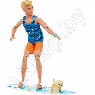 Кукла Barbie Кен с доской для серфинга (HPT49 HPT50)