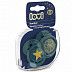 Пустышка силиконовая LOVI  Stardust симметричной формы, динамическая, 3-6 мес., 2 шт. (22/893_green)