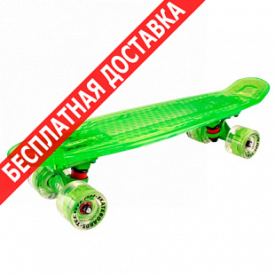 Penny board (пенни борд) Tech Team Transparent 22" Light 2018 green