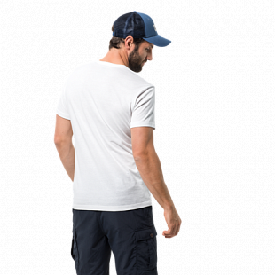 Футболка мужская Jack Wolfskin Slogan T Men white rush