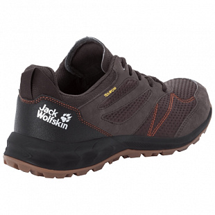 Водонепроницаемые кроссовки мужские Jack Wolfskin Woodland Texapore Low M espresso / dark red