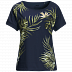 Футболка женская Jack Wolfskin Tropical Leaf T W midnight blue