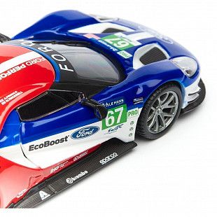 Машинка Bburago 1:32 2017 Ford GT №67 Le Mans (18-41158) blue
