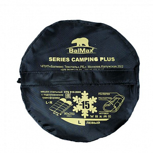 Спальный мешок Balmax (Аляска) Camping Plus series до -15 градусов orange/black