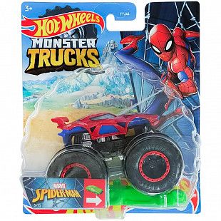 Машинка Hot Wheels Монстр Трак Spiderman 5/75 (FYJ44 HHG82) коллекция 2022