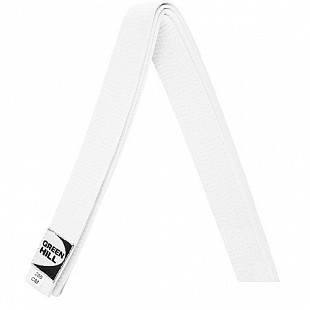 Пояс для единоборств Green Hill 280 см KBO-1014 white