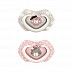 Пустышка Canpol babies Bonjour Paris Силиконовая Симметричная 18+ мес., 2 шт. (22/649_pin) pink