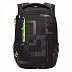 Рюкзак школьный GRIZZLY RU-138-1 /1 black/light green