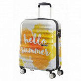 Чемодан American Tourister Wavebreaker 55 см 15G-02001 Yellow/White