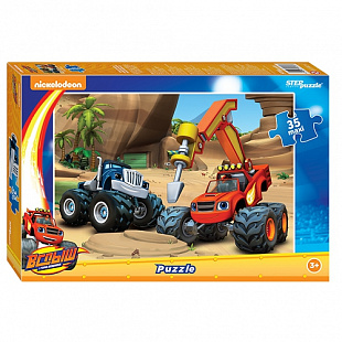 Пазл Step Puzzle Maxi 35 Вспыш и чудо-машинки 91238