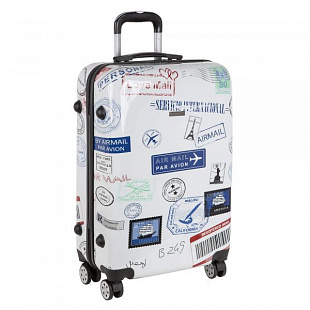Чемодан средний Polar 24" 2-ой РА021 white