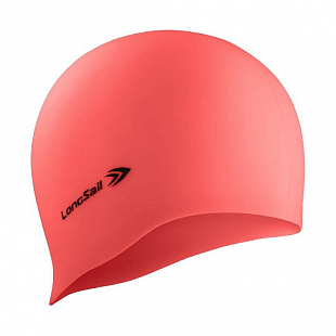 Шапочка для плавания LongSail силикон coral