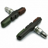 Колодки тормозные Zeit резьбовые, 72 мм, black/brown/green Z-629