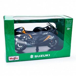 Модель мотоцикла Maisto 1:12 Suzuki Hayabusa 2022 (32724) Black/Orange