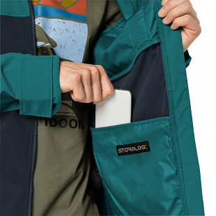 Ветрозащитная куртка мужская Jack Wolfskin Desert Wind Jacket M emerald green
