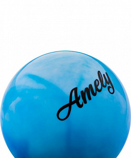 Мяч для художественной гимнастики Amely AGB-101 19 см blue/white