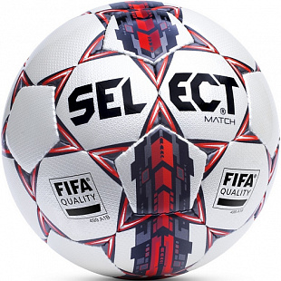 Мяч футбольный Select Match FIFA Inspected № 5 white/red