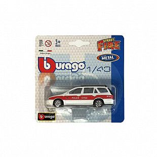 Машинка Bburago 1:43 Fiat Marea Weekend Polizia 1996 (18-30001/18-30123) white