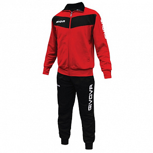 Спортивный костюм Givova Visa rosso/nero TR018