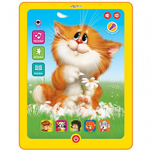 Музыкальная игрушка Азбукварик Планшетик Котенок-повторяшка AZ-1903