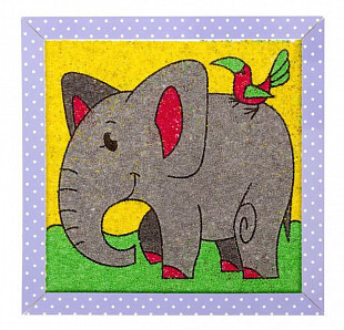 Песочная фреска Десятое Королевство Добрый слоник 02600