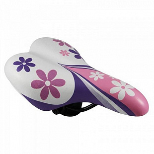 Велоседло DDK Flower 1217A white/pink