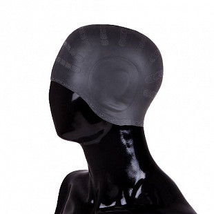 Шапочка для плавания Alpha Caprice с ушами SCU black