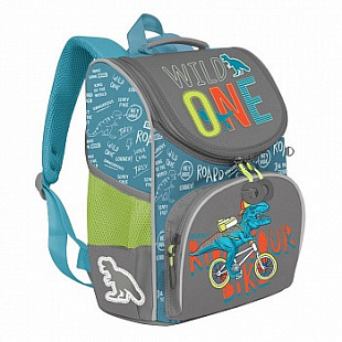 Рюкзак школьный GRIZZLY RAm-085-3 /1 grey/light blue