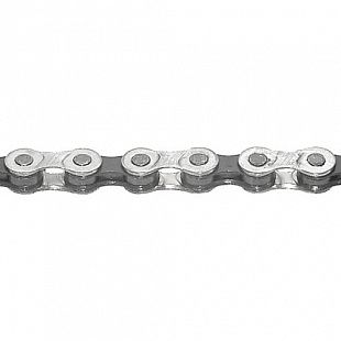 Велоцепь с замком M-Wave 1/2"x3/32", 18-24 скорости, 116 звеньев, silver-black, 5-30190