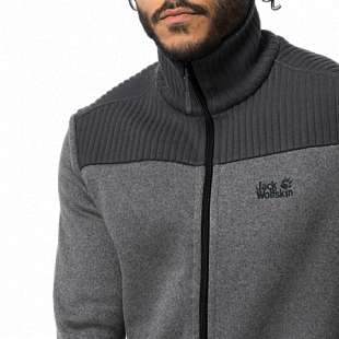 Джемпер мужский Jack Wolfskin Scandic Jacket Men tarmac grey