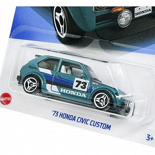 Машинка Hot Wheels Базовой коллекции '73 Honda Civic Custom 90/250 (5785 HTD62) mainline 2024