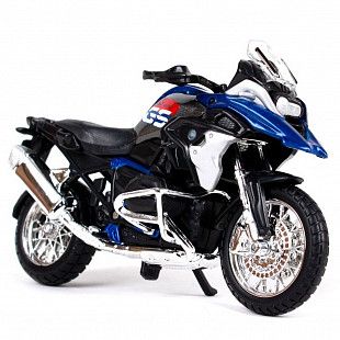 Масштабная модель мотоцикла Maisto 1:18 BMW R 1200 GS 2017 (39300) metallic grey/metallic blue