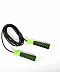 Скакалка Basefit RP-103 PVC с нескользящей ручкой black/green