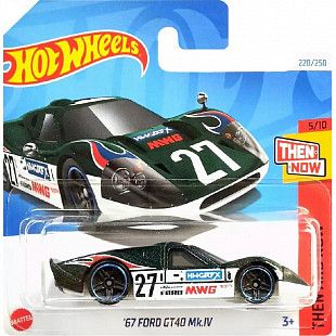 Машинка Hot Wheels Базовой коллекции '67 Ford GT40 MK IV 220/250 (5785 HTC69) mainline 2024