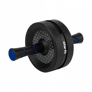 Ролик для пресса Starfit RL-106 широкий black/blue