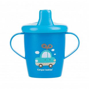 Поильник Canpol babies Non-spill TOYS с ручками 9м+  250 мл (31/200_blu) blue